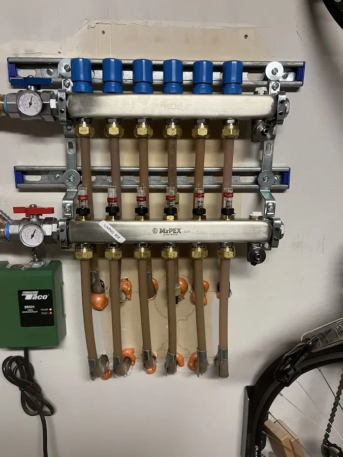 Plumber performing Leak Detection at a residential property in Liberty